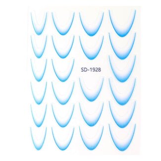 Urban Nails Nail Art Sticker III - 06 Ombre Blauw
