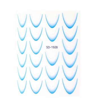 Urban Nails Nail Art Sticker III - 06 Ombre Blauw