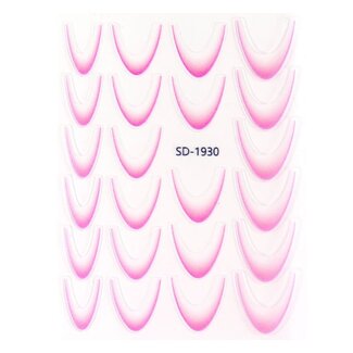 Urban Nails Nail Art Sticker III - 08 Ombre Licht Roze
