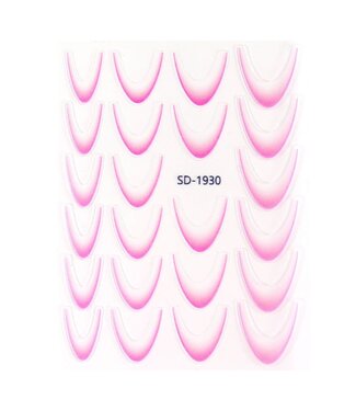 Urban Nails Nail Art Sticker III - 08 Ombre Licht Roze
