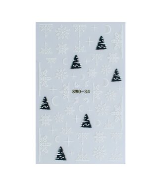 Urban Nails Nail Art Sticker IV - 09 Christmas