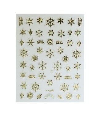 Urban Nails Nail Art Sticker IV - 10 Christmas Goud