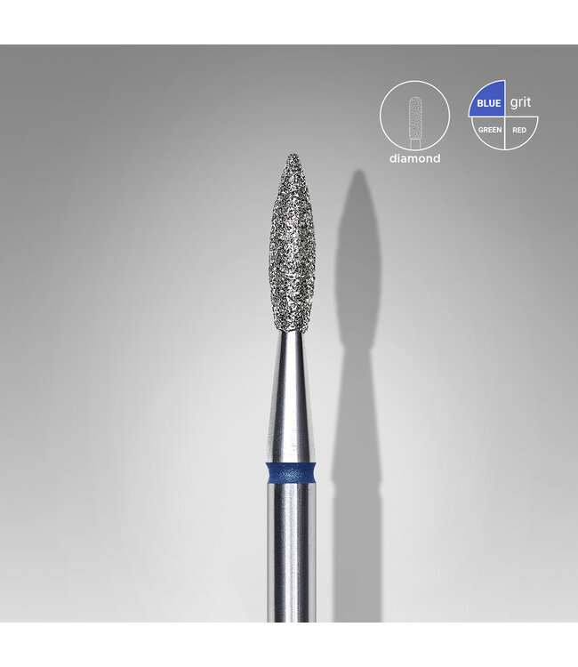 Diamond Bit Pointed Flame medium 2,1 x 8 mm