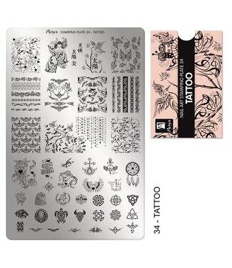 Moyra Stempelplaat 34 Tattoo
