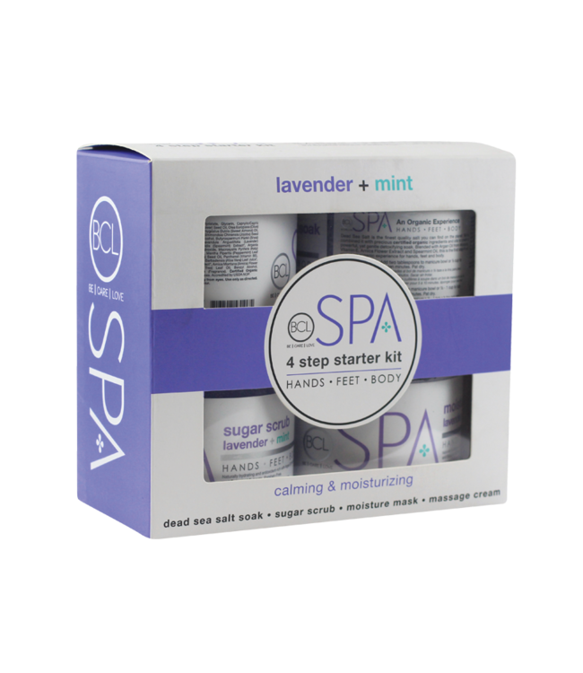 BCL SPA Starter Kit Lavender + Mint 4-step