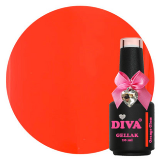 Diva 182 Gellak Orange Gloss 10 ml.