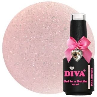 Diva Gel in a Bottle Pink Bubbles 15 ml.