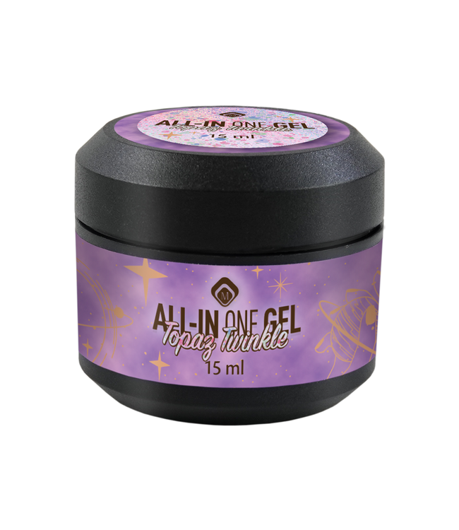 All in One Gel Topaz Twinkle 15 ml.