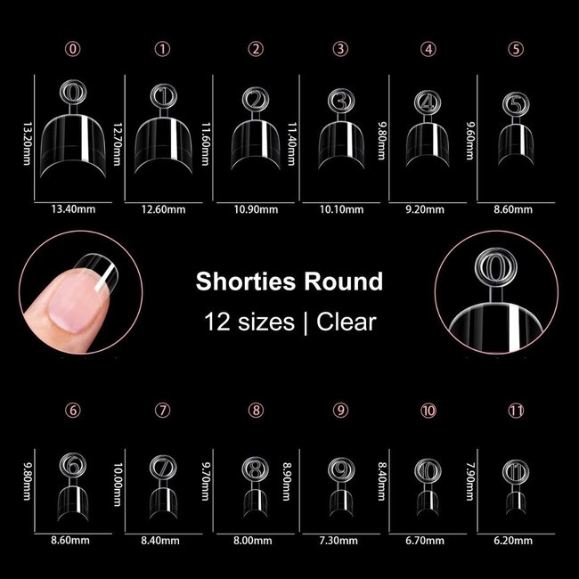 Tip Box Shorties Round 600 st.