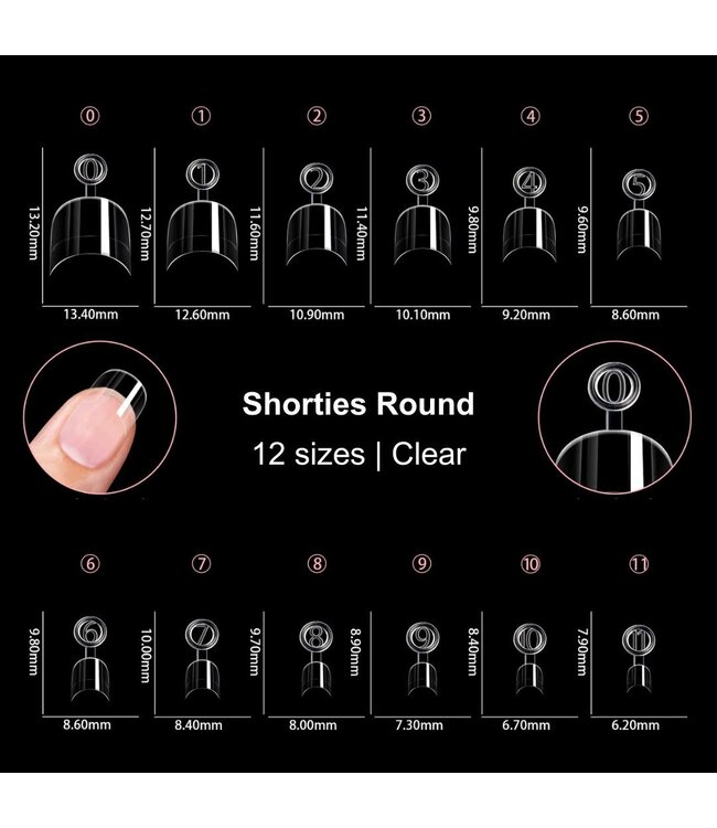 Tip Box Shorties Round 600 st.