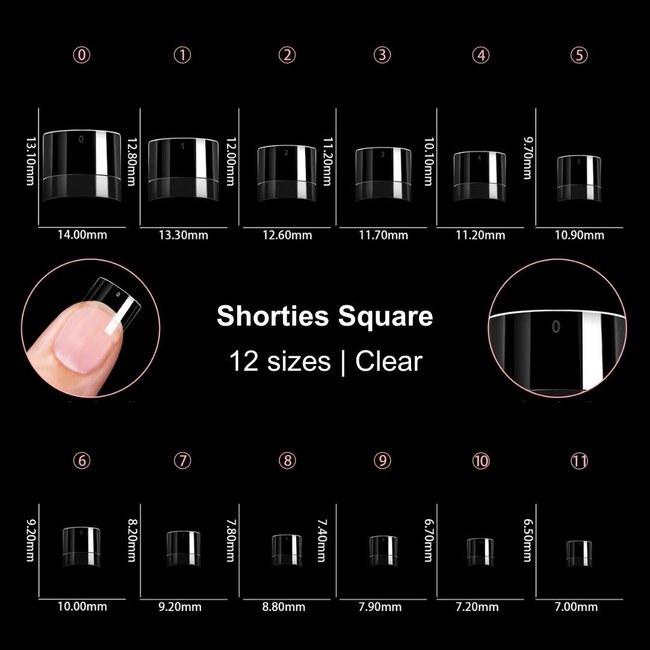 Tip Box Shorties Square 600 st.