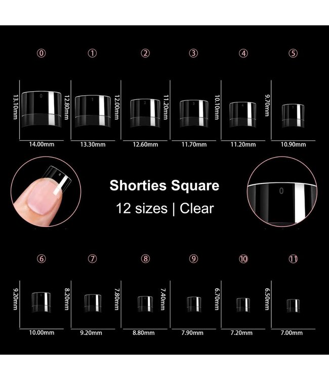Tip Box Shorties Square 600 st.