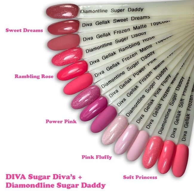 Set Gellak Sugar Diva's 5 st. 10 ml.