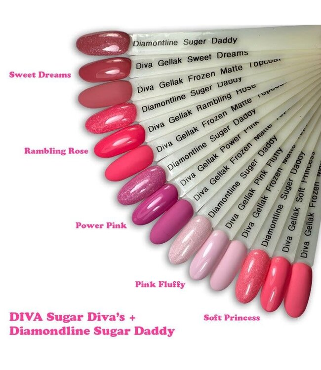 Set Gellak Sugar Diva's 5 st. 10 ml.