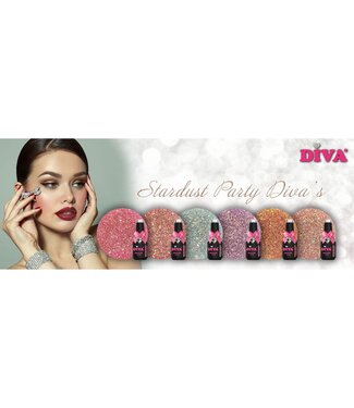 Diva Set Gellak Stardust Party Diva's 6 st. 10 ml.