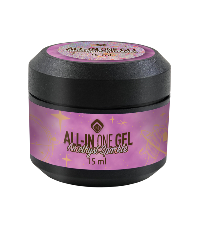 All in One Gel Amethyst Sparkle 15 ml.