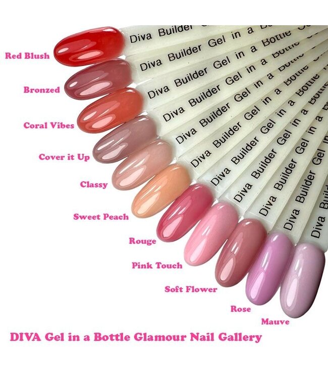 Set Gel in a Bottle Glamour Nail Gallery Compleet 11 st. + Gratis Fineliner