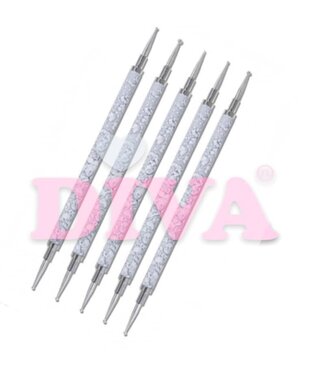 Diva Set Dotting Tool Marmerlook 5 st.