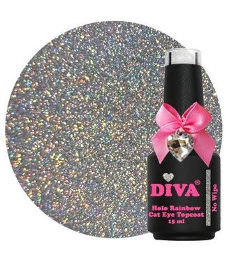 Diva Holo Rainbow Cat Eye Topcoat 15 ml.