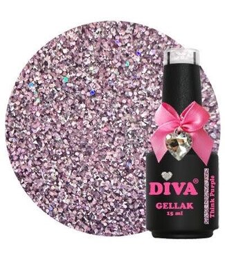 Diva 344 Gellak Think Purple 15 ml. Reflecterend