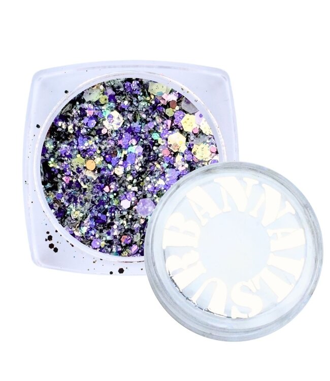 Glitter Blauw Zilver Mix