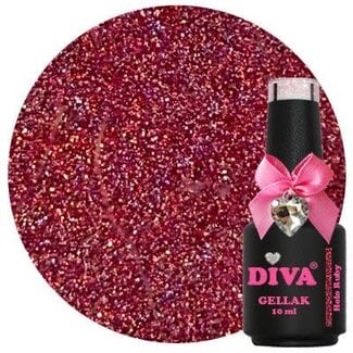 Diva 49 Gellak Holo Ruby 10 ml.