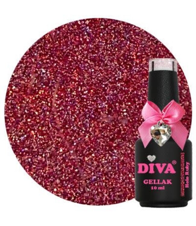 Diva 49 Gellak Holo Ruby 10 ml.