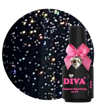 Diva Sparkling Party Topcoat 15 ml.