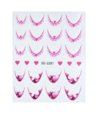 Urban Nails Nail Art Sticker V - 03 Roze