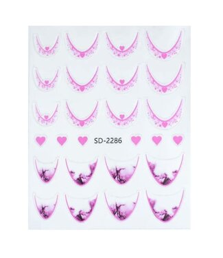 Urban Nails Nail Art Sticker V - 08 Licht Roze