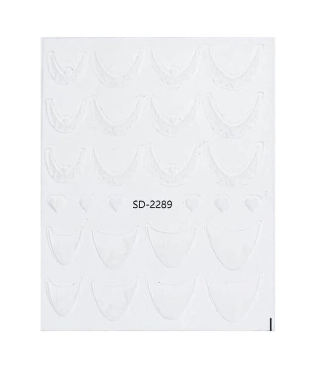 Nail Art Sticker V - 11 Wit