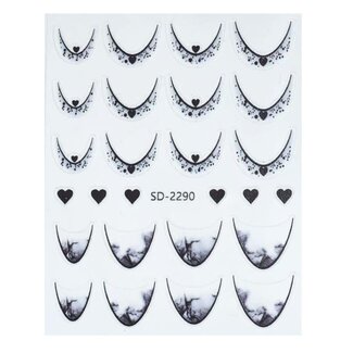 Urban Nails Nail Art Sticker V - 12 Zwart