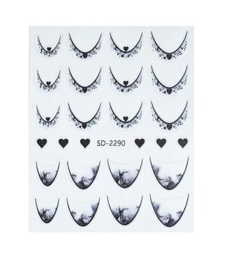 Urban Nails Nail Art Sticker V - 12 Zwart