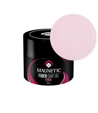 Magnetic Fiber Coat Gel Pink - Pot 30 g.