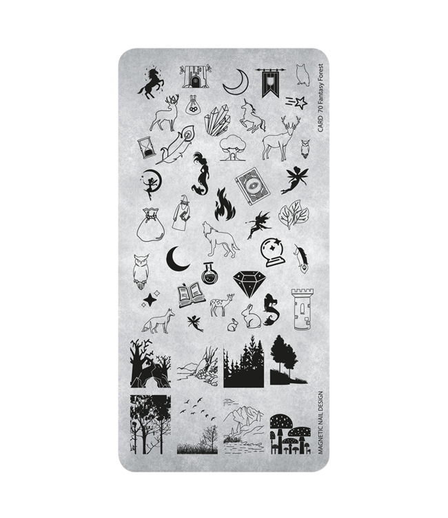 Stempelplaat 70 Fantasy Forest