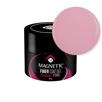 Magnetic Fiber Coat Gel Frosted Pink - Pot 30 g.