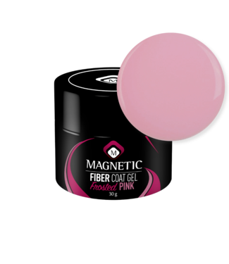 Magnetic Fiber Coat Gel Frosted Pink - Pot 30 g.