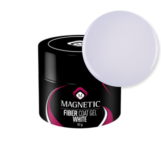 Magnetic Fiber Coat Gel White - Pot 30 g.