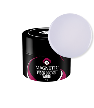 Magnetic Fiber Coat Gel White - Pot 30 g.