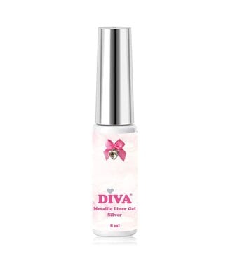 Diva Metallic Liner Gel Silver