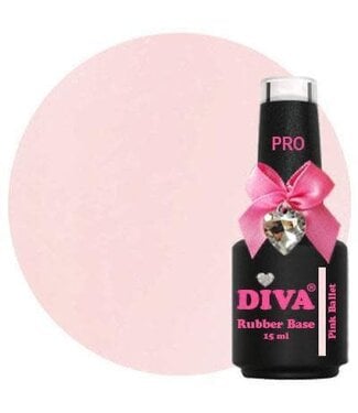 Diva Rubber Base Pro Pink Ballet 15 ml.