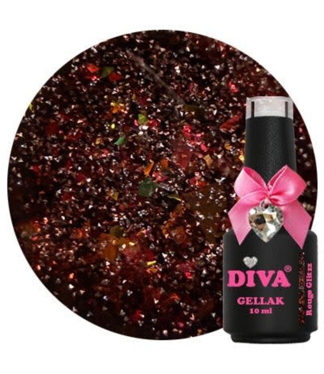 Diva 163 Gellak Rouge Glitzz 10 ml.