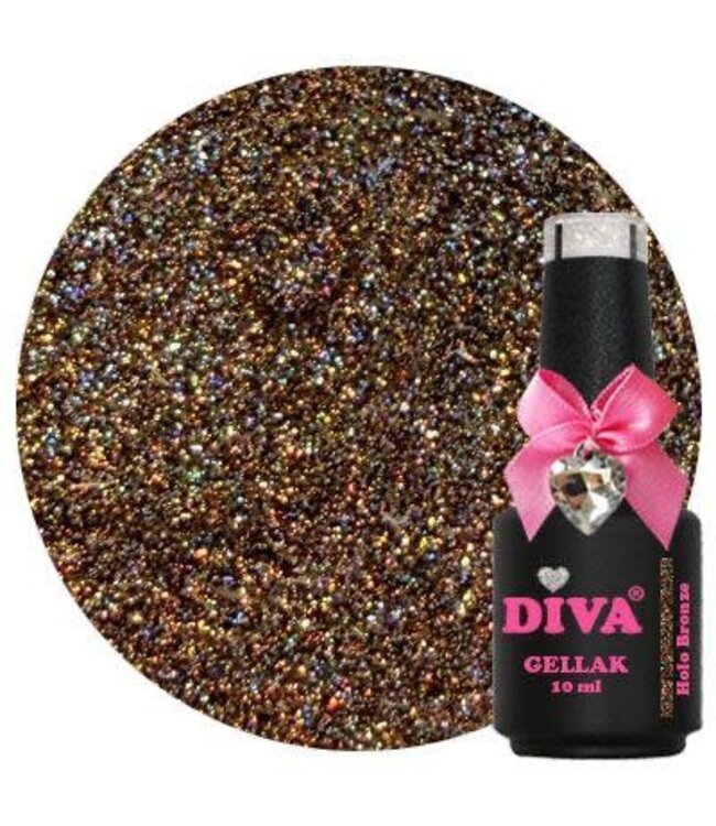 Diva 318 Gellak Holo Bronze 10 ml.