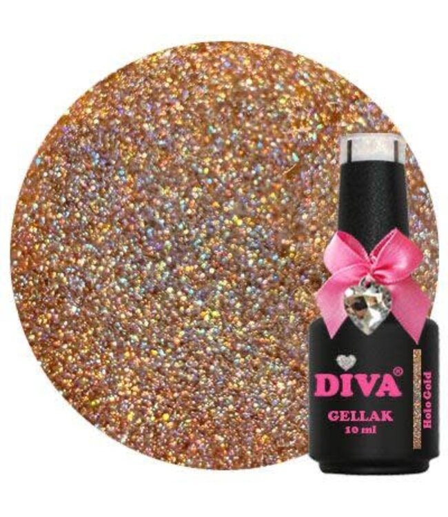 Diva 319 Gellak Holo Gold 10 ml.