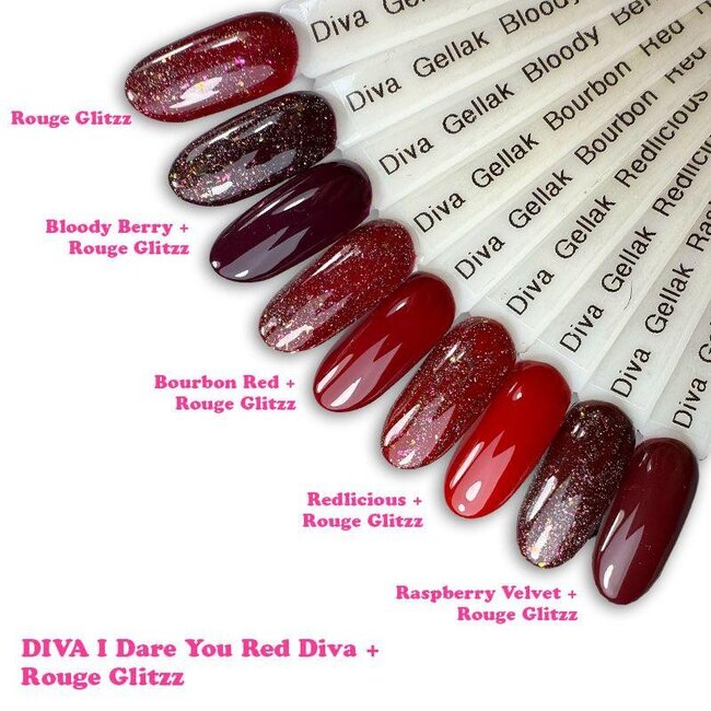 163 Gellak Rouge Glitzz 10 ml.