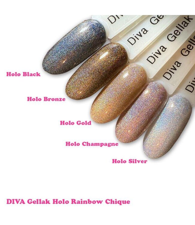 320 Gellak Holo Champagne 10 ml.