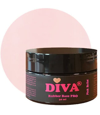 Diva Rubber Base Pro Pink Ballet Pot 30 ml.