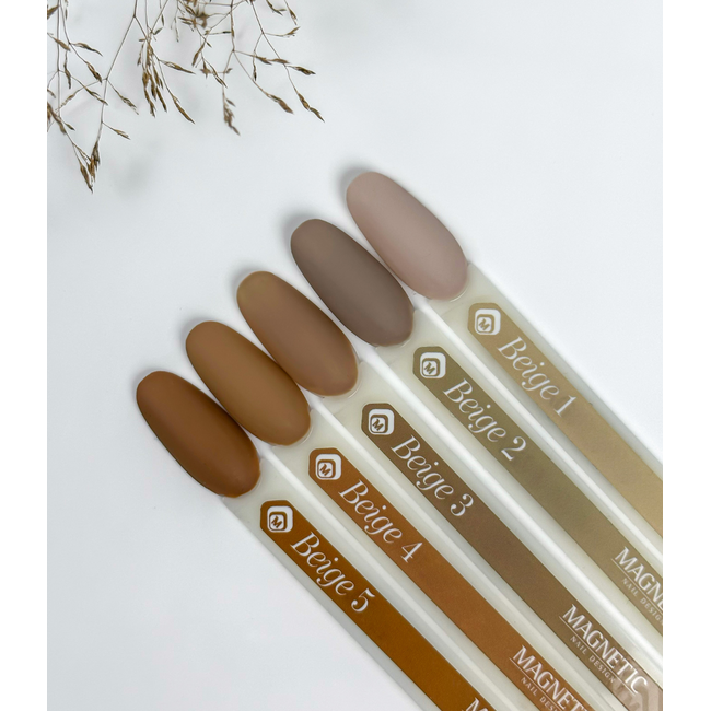 Set 7 ml. Gelpolish Beige 5 st.