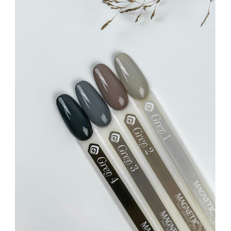 Magnetic Set 7 ml. Gelpolish Grey 4 st.