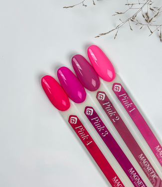 Magnetic Set 7 ml. Gelpolish Pink 4 st.